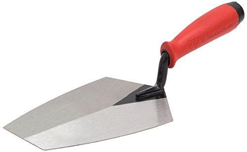 Marshalltown BKTSG75SS 7 1/2-Inch Bucket Trowel -Stainless Steel with Red Soft