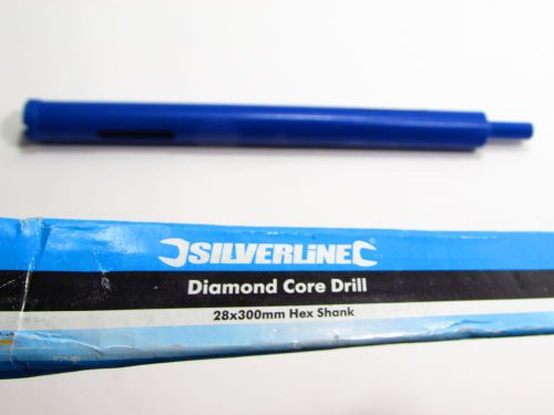 28 x 300mm Diamond Core Drill Bit - Silverline 28mm For Brick Block Concrete