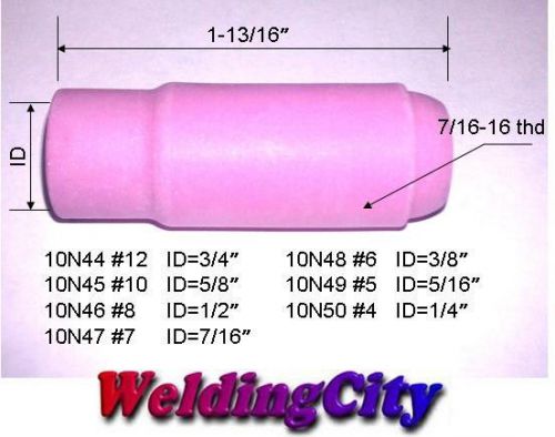 5 alumina ceramic cup nozzles 10n49 #5 (5/16&#034;) for tig welding torch 17/18/26 for sale