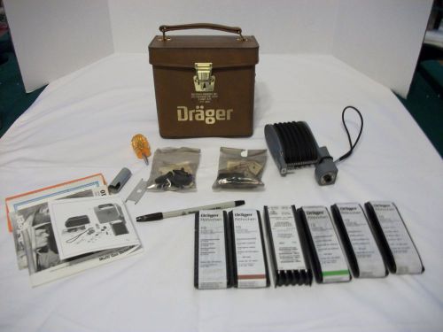 Drager multi-gas detector pump kit model 31, 1988 complete for sale