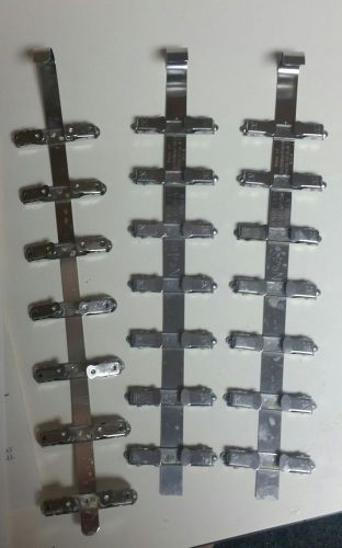 Lot of 3 Dental X-ray Film Developing Hanger Dip Tank Developer 7-Clip Strips