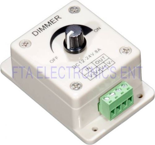 Dc 12v 8a led light diods dimmer brightness adjustable bright controller beige for sale