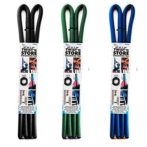 Twist n stay store organizing ties, fasteners cable zip ties, 30lb by acme inter for sale