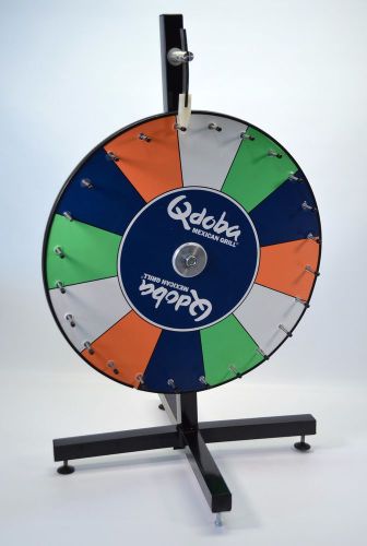 24 Inch 12 Segment Color Prize Wheel Tabletop Spin Game Trade Show Promo Wheels