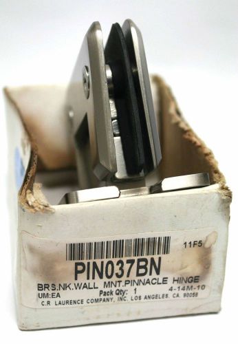 PIN037BN BRS. NK.Polished Chrome Pinnacle Wall Mount Full Back Plate Standard