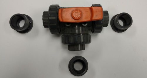 3/4&#034; pvc 3-way valve, true union for sale