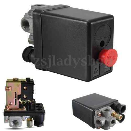 145-175 PSI Air Compressor Pump Pressure Switch Control Valve Solid 4 Ports 240V