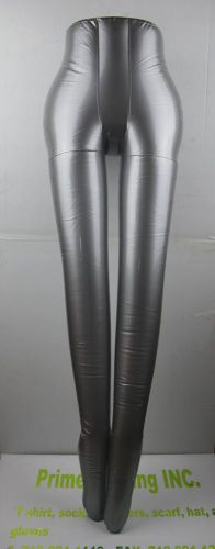 SILVER Inflatable Mannequin, Female Leg