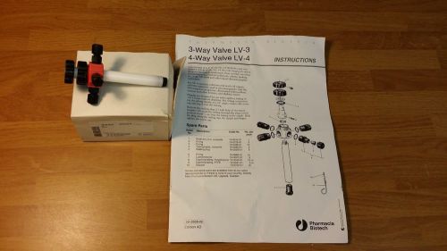 New GE Amersham Two Channel 4-Way Valve LV-4, Product Code: 19-0017-01