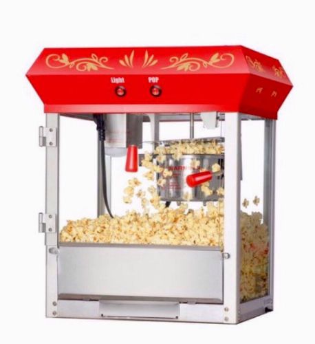 Great northern red foundation top popcorn popper machine,6 ounce! new for sale