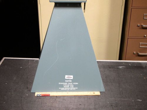Narda 645 wr430 waveguide standard gain horn antenna, 1.70 to 2.6 ghz, 16.5 db for sale