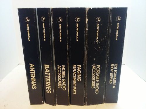 Motorola Vintage Radio Catalog Set 6 Hard Cover Books 1993