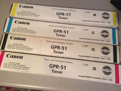 CYMK set Canon Gpr-51 Toner IR-C250I C350I C351if 8516B003AA - 8519B003AA