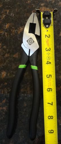 Greenlee 9&#034; dipped grip high leverage side-cutting pliers for sale
