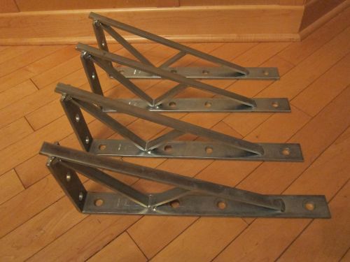 P1777 steel unistrut shelf bracket / brace 16-1/2&#034; x 6&#034; qty: 4 - heavy duty for sale