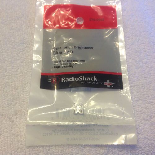 Brand New RadioShack 4-Pin - High Brightness Blue LED - 276-0023