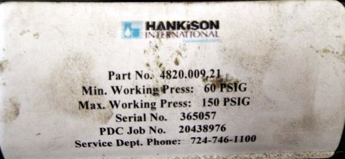 1 USED HANKISON 4820.009.21 ACTUATER