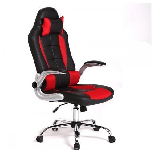 Red high back racing car style bucket seat office desk chair gaming chair c55 for sale