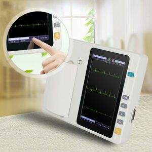 3-Channel LCD Digital Electrocardiograph ECG EKG Machine Touch Screen + Printer