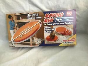 New In Box  Set of 8 Moving Men Furniture Sliders As Seen on TV097