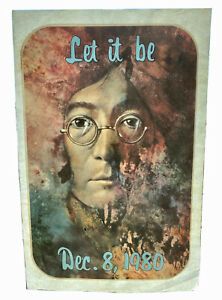 VTG 1980 Deadstock T shirt Iron On Heat Transfer John Lennon Let It Be Beatles