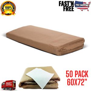 Moving Pads 50 pack 60x72&#034; Professional Triple Layer Furniture Paper Blankets