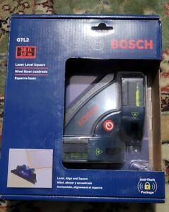 Bosch GTL2 Laser Level Square New In Box Projects Lines On Virtually Any Surface
