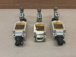 Lot of 3 Omron WLCA2-2 Limit Switch With Arm #1208E18