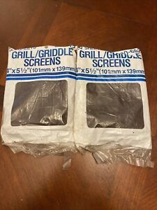 (2) Grill Griddle Screens 4&#034;x 5.5&#034;, Pack of 20