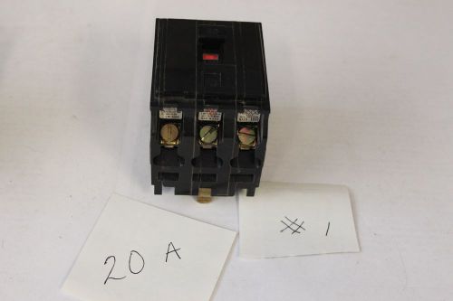 Square d qob qob320 20-amp 3-pole 3p bolt-on circuit breaker free shipping for sale