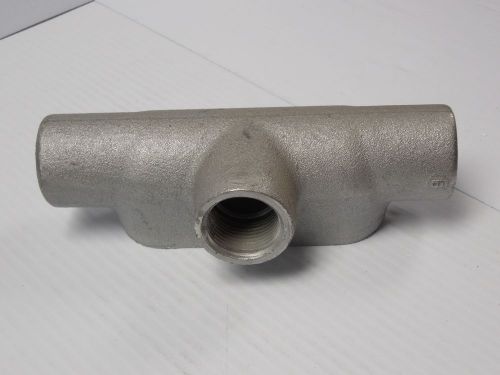 New crouse-hinds 3 way tee conduit outlet body t37 form 7 1&#034; npt for sale