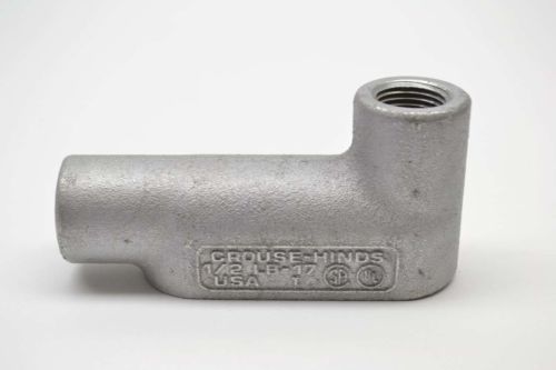 Crouse hinds lb-17 condulet body outlet rigid hub 1/2in conduit fitting b409186 for sale