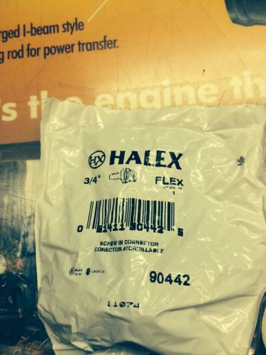 Halex 3/4 flex screw-in connector-90442 lot of thirty (30) for sale
