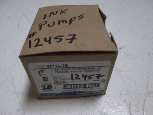 LOT OF 9 THOMAS &amp; BETTS 60114-TB CRIMP LUGS *NEW IN A BOX*