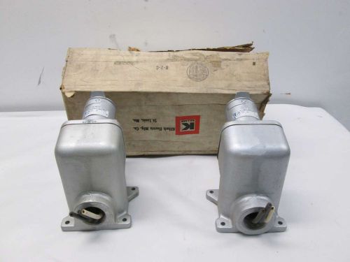 Lot 2 new killark wrwacl-5603 pin &amp; sleeve receptacle 3p 3w 5hp 60a 600v d393913 for sale