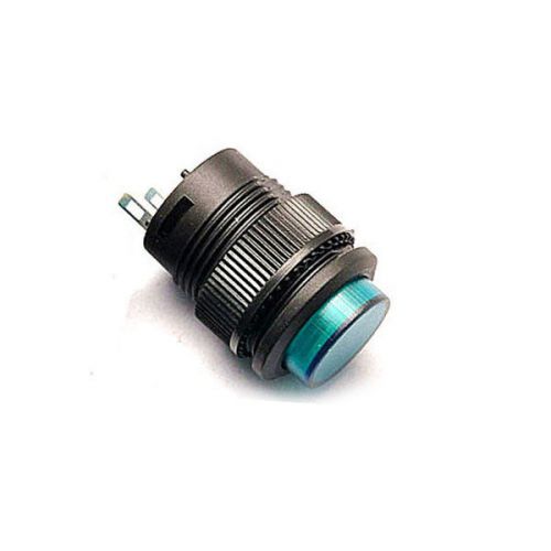 20pcs 3a 250v green round spst off/on locking latching push button switch 2 pin for sale