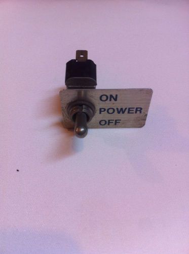 On Off Toggle Switch With Plate 15A@ 125Vac