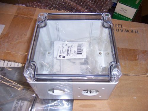 6pcs hammond enclosure clear cover part 1554p2gycl 4.72&#034; x 4.72&#034; x 3.15&#034; machind for sale