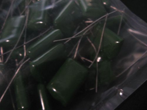 Bag of 200 Baknor Polyester Film Chicklet Capacitors Green .15 uF 100V 10% NOS
