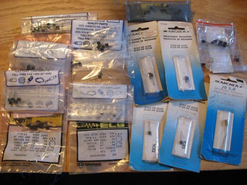 Lot of Assorted Types and Part Numbers Low Power Vintage Transistors NOS