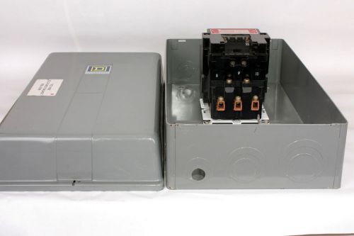 Square d 8903sqg2 c/w 208v coil 100 amp lighting contactor, in eemac 1 enclosure for sale