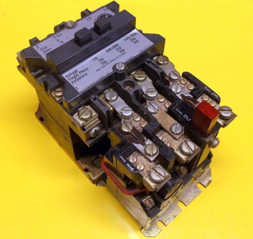 Westinghouse motor starter size 0 a200m0cb.  110 - 208/220 - 440/600 vac, 18 amp for sale