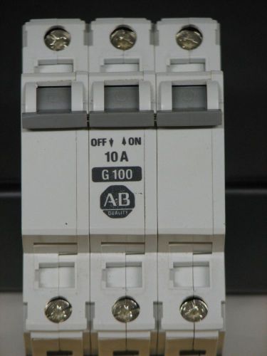 Allen bradley 1492-cb3 g100 circuit breaker 10a for sale