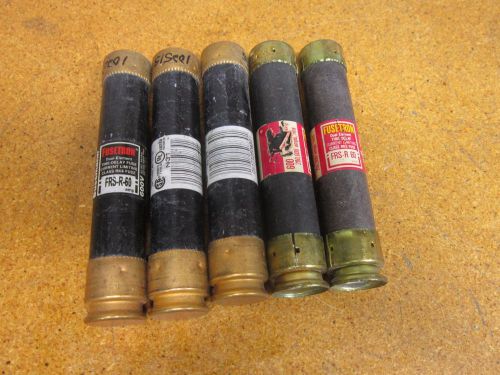 Fusetron frs-r-60 dual element time delay fuse 60a 600v (lot of 5) for sale