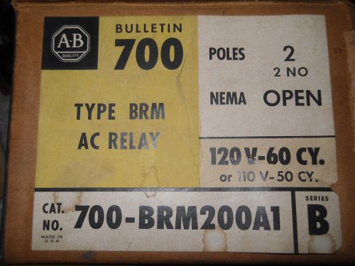 (y2-1) 1 nib allen bradley 700-brm200a1 ser b ac relay 120v/60cy 110v/50cy for sale