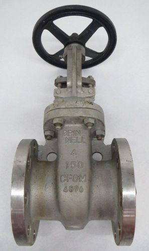 Grinnell gwe316f wedge 150 steel flanged 4 in gate valve b304637 for sale