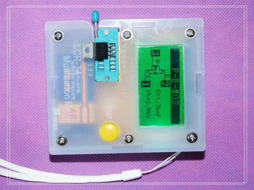 Pocketable 12864 transistor tester capacitance esr diode triode triac mos meter for sale