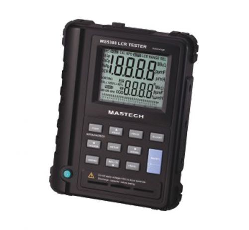 MS5308 Portable Handheld LCR Meter RS232 100Khz fit FLUKE dual display NEW HOT