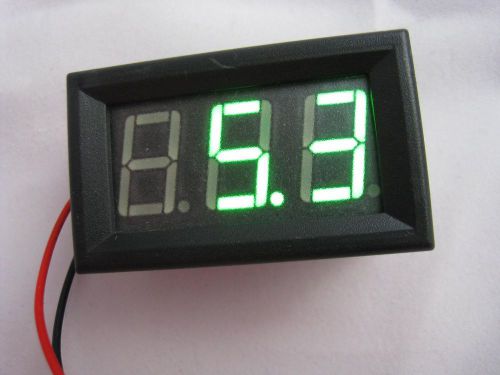 3 digit 0.56&#034; 3-wire DC0-100V green led digital voltmeter Voltage display module