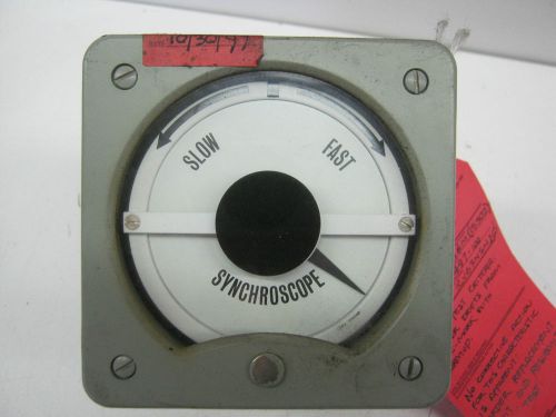 Vintage A M Instruments Inc. Synchroscope Meter, US NAVY, Movie Prop, Steampunk